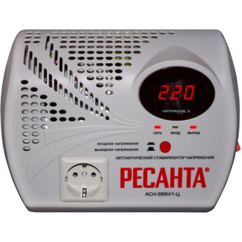 Стабилизатор напряжения серии LUX РЕСАНТА АСН-500Н/1-Ц